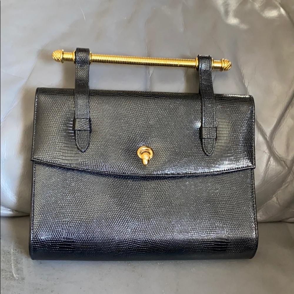 Black vintage clutch